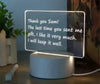 The Dreamora Glass Night Note Board 