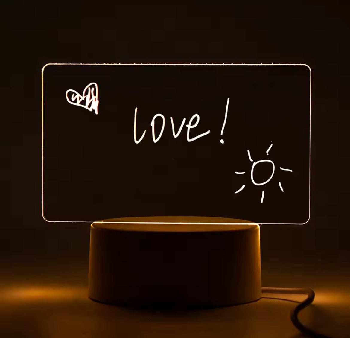 The Dreamora Glass Night Note Board 